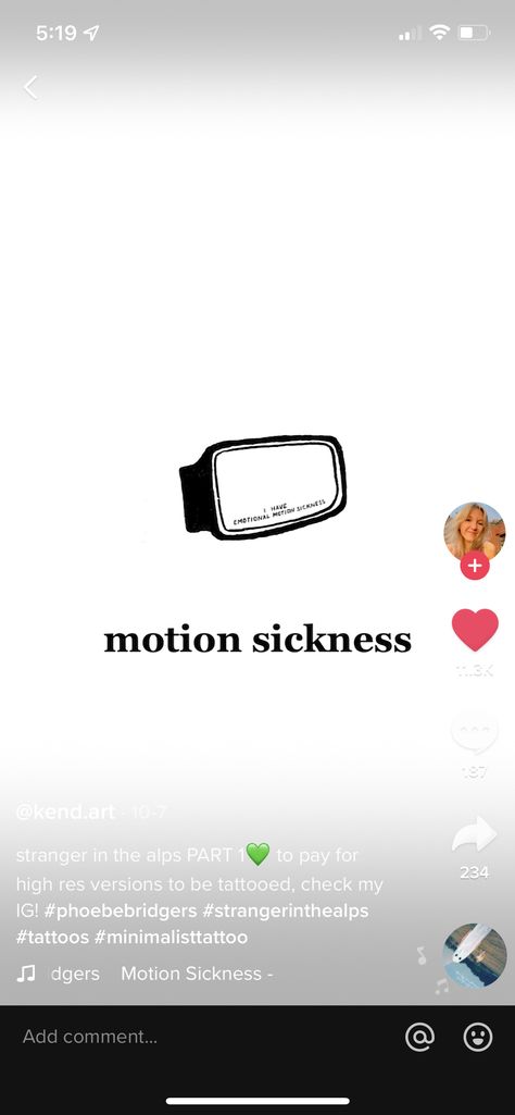 Motion Sickness Tattoo, Sickness Tattoo, Mirror Tattoo, Mirror Tattoos, Cage The Elephant, Motion Sickness, Phoebe Bridgers, Elephant Tattoo, Piercing Tattoo