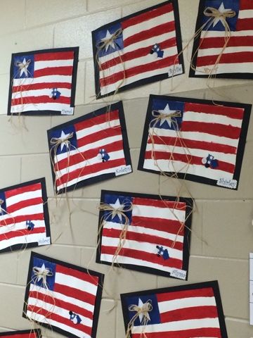 Glyph Girls: Teacher Feature: Patriotic Theme American Bulletin Board Ideas, Patriotic Classroom Theme, Fire Safety Crafts, Blue Classroom, Patriotic Classroom, Letter C Activities, Flag Etiquette, Safety Crafts, Diy Toddler Toys