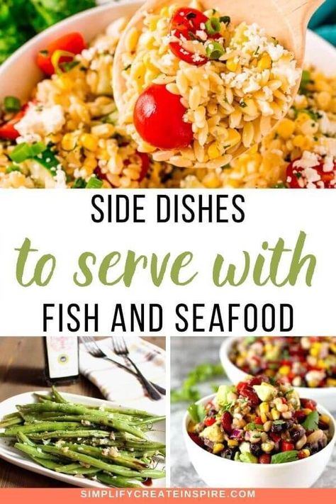 What To Serve With Fish, Fish Side Dishes, Shrimp Side Dish, Fish Sides, Traditional Fish And Chips, Side Dishes For Fish, Side Dishes For Salmon, Spicy Seafood, Rice Side Dish Recipes