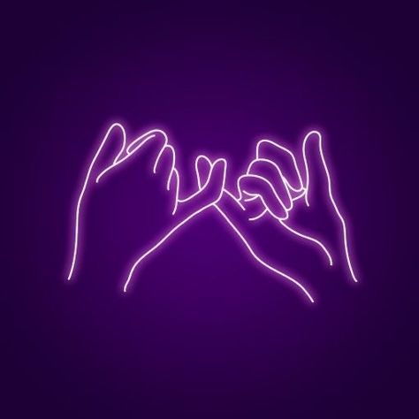 Pinky Promise, Purple Background, Neon Lights, Purple Aesthetic, In The Middle, The Middle, Neon, Led, Purple