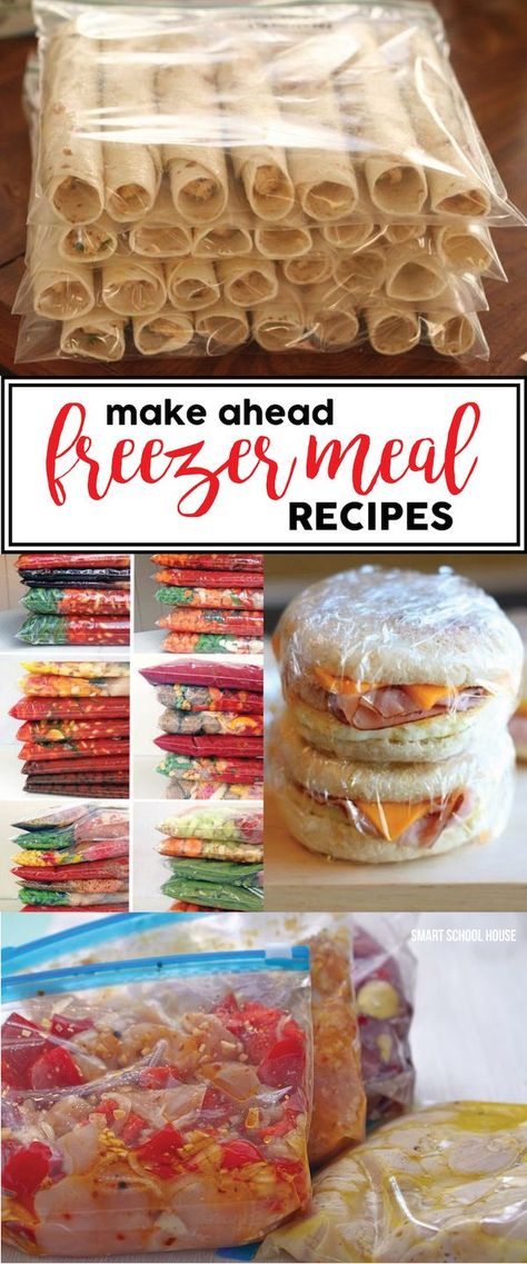 Make Ahead Freezer Meals - homemade recipes and ideas to save time and money. Make these ahead for your family for dinner every night! Meal Prep Ideas No Chicken, Half Baked Harvest Freezer Meals, Freezer Meals Not Casserole, Make A Head Meals Dinners, Oilfield Meal Prep, London Broil Freezer Meal, Freezer Bag Meals Make Ahead Crockpot, 8x8 Freezer Meals, Meals With Cheddar Cheese