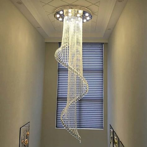 2 Story Foyer Chandelier, Large Entryway, Entryway Chandelier, 2 Story Foyer, Cheap Chandelier, Fitted Bedrooms, Foyer Chandelier, Modern Crystal Chandelier, Light Crystal