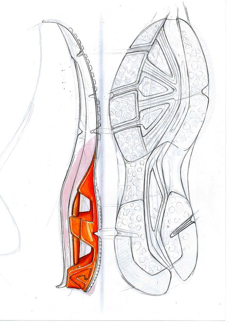 Sneaker Sole Design, Outsole Design Sketch, Shoe Concept, Shoes Sketch, Sneakers Sketch, Sneakers Design, Outsole Design, Sketches Ideas, Futuristic Shoes