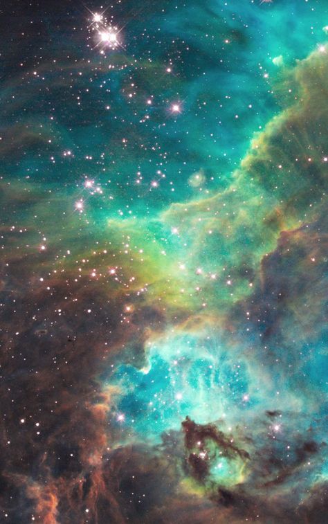 A small portion of the nebula star cluster NGC 2074, located 170,000 light-years away Hubble Space Telescope Images, Beautiful Universe, Space Junk, Space Nebula, Hubble Images, Nebulas, Hubble Telescope, Stars In The Sky, Star Cluster