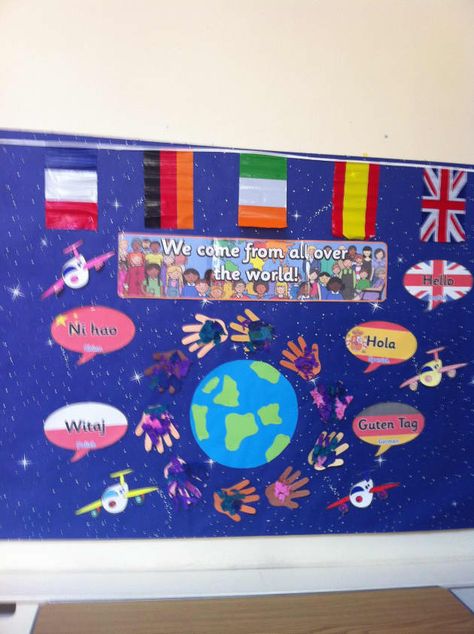 Ourselves, Over the World, Display, Seahorse, Classroom display, World, Early Years (EYFS), KS1 & KS2 Primary Teaching Resources Diversity Display Board, Eal Display Boards, Understanding The World Eyfs Activities, Diversity Display, Nursery Displays, Nursery Display Boards, Eyfs Resources, Esl Classroom Decor, Classroom Art Display