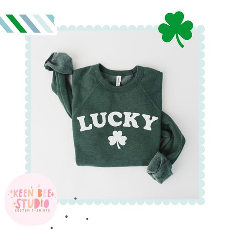 🍀✨ Embrace the luck of the Irish with our enchanting Lucky Forest Green Shamrock Sweatshirt, just in time for St. Patrick's Day! 🌈🎉 Wrap yourself in the spirit of the season with this cozy and charming sweatshirt adorned with shimmering shamrocks. 💚✨ Let your style shine bright as you celebrate the magic of St. Paddy's Day in comfort and style! 🌟👕 Don't miss out on adding this festive essential to your wardrobe! #StPatricksDayStyle #ShamrockChic #LuckOfTheIrish 🍀👚 Cricut Sweatshirt, St Patricks Day Shirt, Shamrock Shirt, Botanical Shirt, Grandma Shirts, St Patrick Day Shirts, St Pattys Day, Cozy Sweatshirts, Men's Shirts