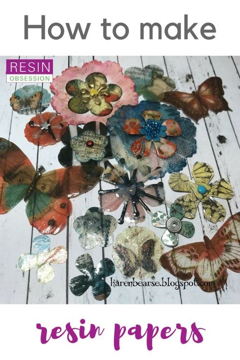 Resin Paper, How To Make Resin, Fabric Crafts Diy, Diy Fabric Crafts, Resin Crafts Tutorial, Resin Jewelry Making, Epoxy Resin Crafts, Fabric Flowers Diy, Resin Tutorial