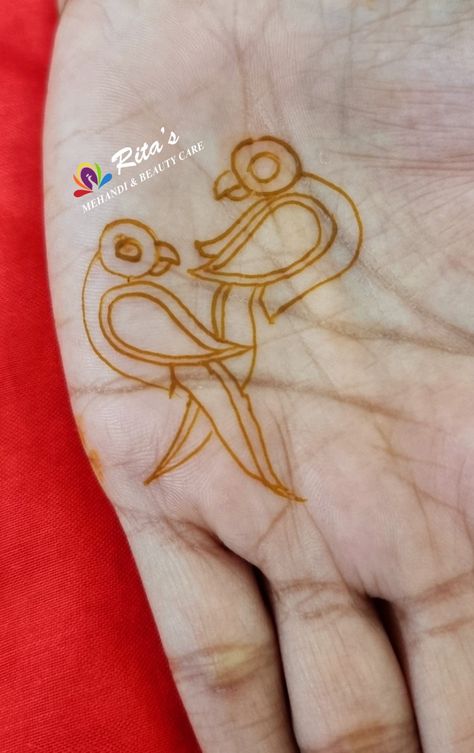 Perrot Mehndi Designs, Duck Mehndi Design, Parrot Mehendi Designs, Mehndi Basics, Elephant Henna Designs, Mehandi Practice, Mehndi Elements, Elephant Henna, Homemade Skin Toner