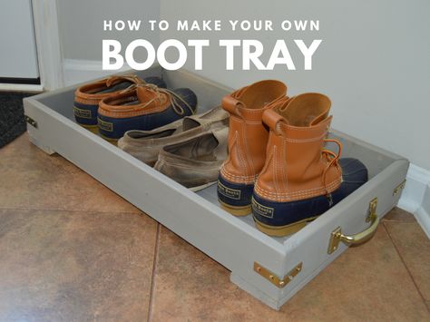 Do It Yourself Boot Tray Boot Storage Closet, Diy Boot Tray, Shoe Tray, Hall Entrada, Boot Dryer, Boot Tray, Boot Storage, Diy Tray, Buy Boots