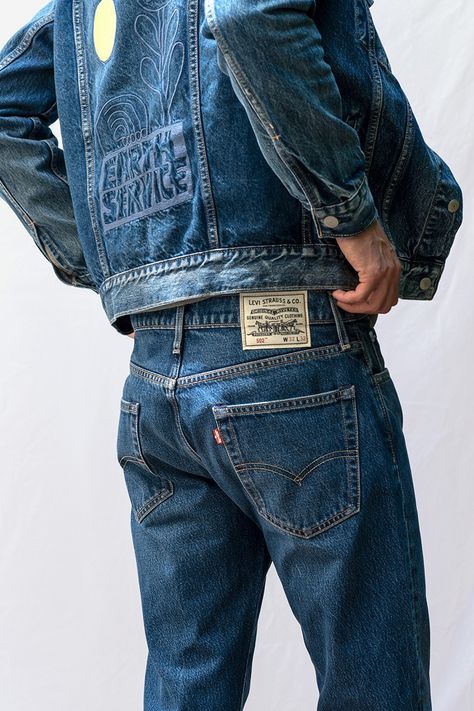 Denim Outfit Men, Levis Outfit, Jeans Love, American Jeans, Double Denim, Levi’s Jeans, Levi’s 501, Recycled Denim, Fashion Man