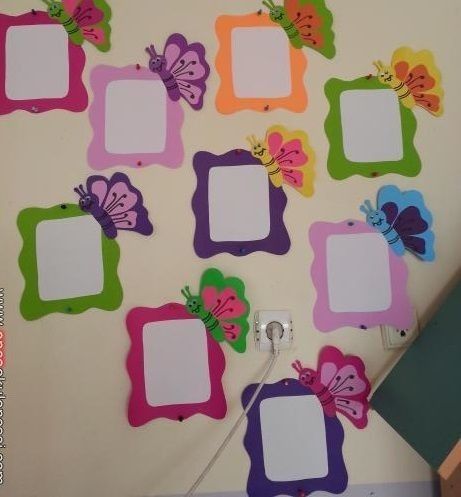 Softboard Decoration Ideas, Butterfly Classroom, Nursery Class Decoration, Teknik Quilling, Classroom Decoration Ideas, Birthday Chart Classroom, Butterflies Classroom, Funny Crafts, Birthday Board Classroom