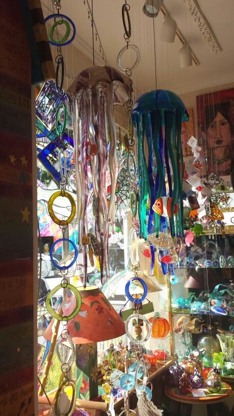 Jelly Fish Wind Chimes in Martha's Vineyard Wind Chimes In Bedroom, Jelly Fish Wind Chime, Jellyfish Room, Jelly Fishes, Room Reference, Hanging Jellyfish, House Van, Fish Room, Diy Jelly