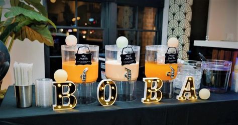 Long Beach Event Orders | CHA FOR TEA Boba Bar Bubble Tea Wedding Bar, Boba At Wedding, Boba Stand Ideas, Boba Station Wedding, Diy Boba Bar, Boba Bar Station Diy, Boba Station Party, Boba Bar Wedding, Boba Bar Station