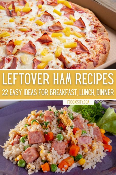 Cubed Ham Appetizers, Ham Lunch Meat Recipes Meals, Cubed Ham Recipes Dinners Simple, Leftover Boneless Ham Recipes, Recipes Using Sliced Ham, Leftover Ham Steak Recipes, Dinner Recipes Using Leftover Ham, Baked Ham Leftover Recipes, Ways To Use Leftover Ham