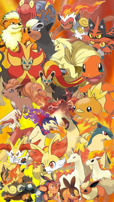 #Pokémon#fire type￼ Fire Type Pokemon, Fire Type Pokémon, Fire Pokemon, Pokemon Wallpaper, Type Pokemon, Aesthetic Images, Male Face, Your Aesthetic, Pokemon