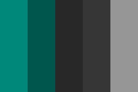 Dark Material Teal color palette Teal Palette, Teal Color Palette, Spring Wedding Color Palette, Teal Branding, Business Branding Inspiration, Teal Paint, Dark Color Palette, Black Color Palette, Color Schemes Colour Palettes