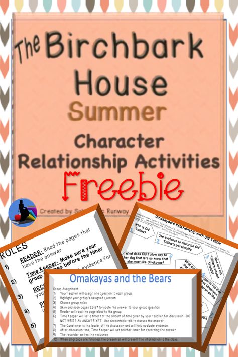 Character Development Activities, Birchbark House, Native American Lessons, Character Activities, Louise Erdrich, Relationship Activities, Writing Rubric, Novel Characters, History For Kids