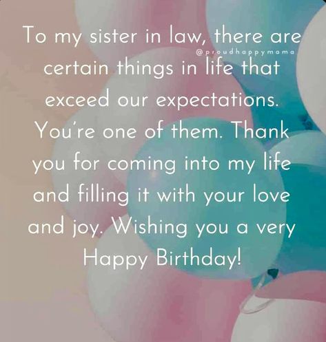 Happy Birthday Sister In Law, Birthday Sister In Law, Sister In Law Birthday, Birthday Sister, Birthday Stuff, Happy Birthday Sister, Very Happy Birthday, Sister In Law, Happy Birthday To You