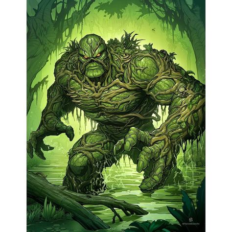 Patrick Brown on Instagram: “Swamp Thing I created this piece for one of my best mates who is really into Swamp Thing, it was really interesting trying to draw all the…” Swamp Thing Art, Swamp Thing Dc Comics, Patrick Brown, Swamp Creature, Swamp Thing, Justice League Dark, Dc Comics Superheroes, Dc Comics Artwork, Brown Art