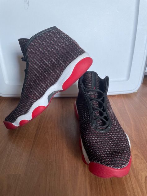 Nike Air Jordan Horizon Mens Size 11.5 Shoes Black Red Get a price at https://copapair.com/nike-air-jordan-horizon-mens-size-11-5-shoes-black-red/ Jordan Horizon, Under Armor, Shoes Black, Nike Air Jordan, Air Jordan, Black Shoes, Black Red, Air Jordans, Nike Air