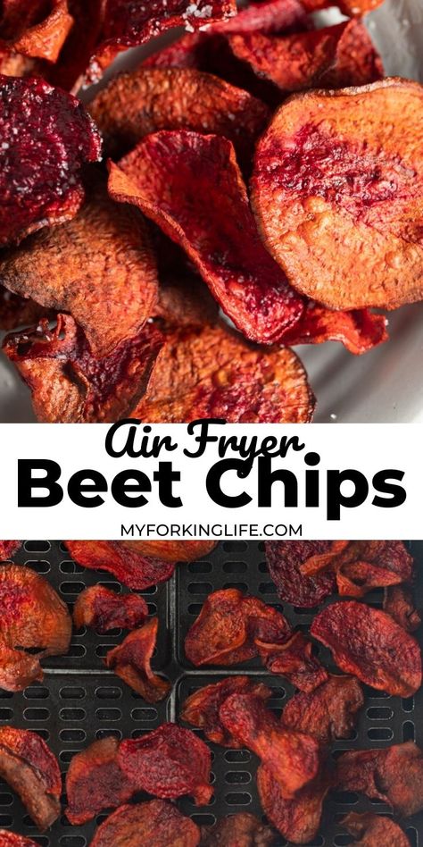 Beetroot Crisps Airfryer, Beetroot Chips Airfryer, Instapot Duo, Beet Chips Recipe, Chips Air Fryer, Air Fryer Chips, Air Fryer Recipes Keto, Pressure Luck, Beet Chips