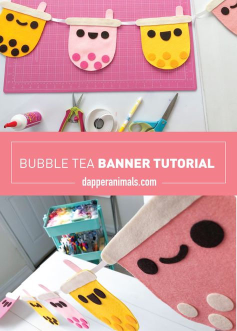 Boba Tea Decoration, Bubble Tea Craft, Bubble Tea Party Decorations, Bubble Tea Decorations, Boba Tea Crafts, Bubble Tea Party Theme, Bubble Tea Birthday Party, Boba Party Theme, Boba Theme Birthday Party