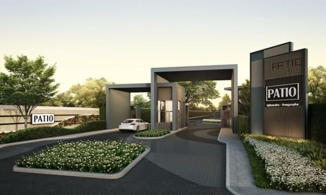 Compound Wall Design, Home Gate Design, Entrance Gates Design, House Design Exterior, Dream Mansion, Main Gate Design, Architecture Design Drawing, Resort Design, Door Design Modern