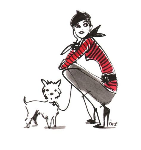 Izak Zenou Dogs Photography, Paris Illustration, Westie Dogs, Stylish Art, Illustration Fashion Design, Art Et Illustration, Fashion Wall Art, Fashion Art Illustration, Parisian Chic