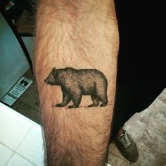 Talon Tattoo, Black Bear Tattoo, Tattoo Bear, Bear Tattoo Designs, Tattoo Wrist, Bear Tattoos, Back Of Shoulder Tattoo, Bear Tattoo, Tattoo Black