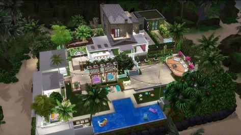 Love Island Bloxburg, Love Island 2022, Love Island Villa, Bloxburg Layout, Sims Love, Build Design, Nordic House, City Layout, Island Villa