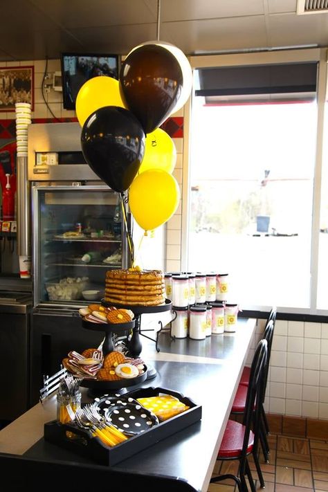 Image Waffle House Party Theme, Waffle House Themed Birthday Party, Waffle House Themed Party, Waffle House Party, Waffle House Birthday Party, House Birthday Party, House Party Decorations, Birthday Freebies, Adoptive Mother