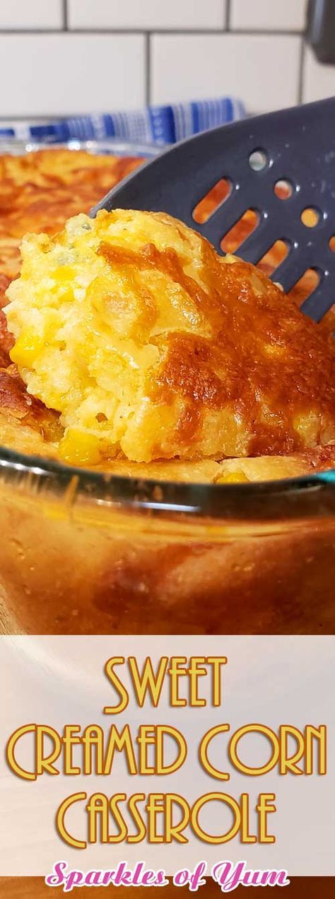 Sweet Creamed Corn, Creamed Corn Casserole, Sweet Cream Corn, Creamed Corn Casserole Recipe, Sweet Corn Casserole, Creamy Corn Casserole, Cheesy Cornbread, Easy Corn Casserole, Cream Corn Casserole