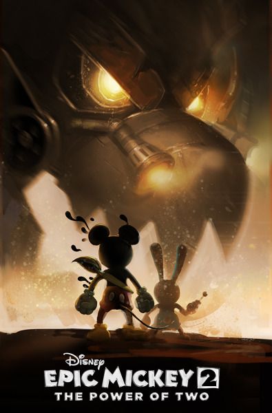 Epic Mickey 2, Disney Epic Mickey, Animation Drawing Sketches, Epic Mickey, Oswald The Lucky Rabbit, Xbox Series S, Mickey Mouse Art, Lucky Rabbit, Mickey Mouse Cartoon