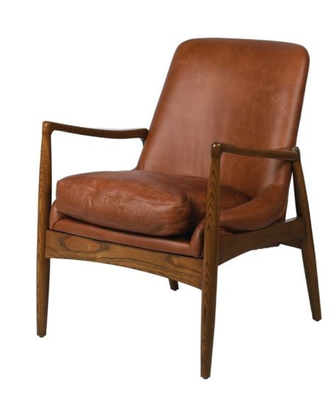 Tan Leather Armchair, Leather Arm Chair, Brown Leather Armchair, Sleeper Chairs, Reading Area, Leather Accent Chair, Armchair Furniture, Leather Cushion, Armchair Vintage