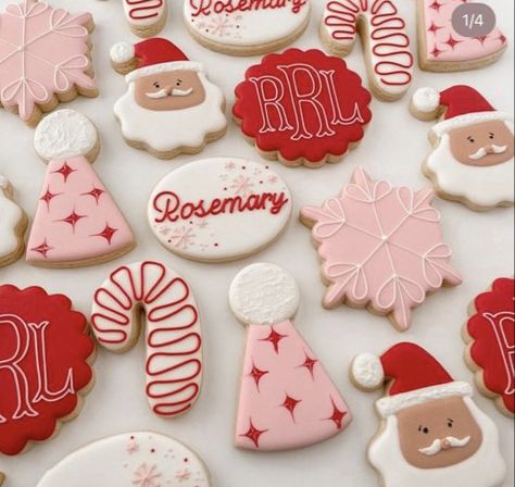 Winter Baby Birthday Party, Winter Baby Birthday, Thanksgiving Cookies Decorated, Christmas Cookies Kids, Royal Icing Sugar, Candy Cane Cookies, Thanksgiving Cookies, Pink Christmas Decorations, Christmas Baby Shower