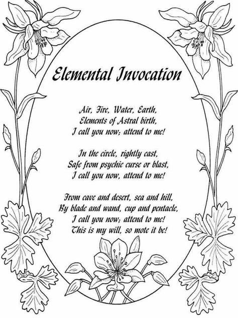 Elemental invocation Elemental Invocation, Elemental Magick, Elemental Witch, Summoning Spells, Witchy Tips, Sacred Circle, Witch Stuff, Witch Spell Book, Light Work