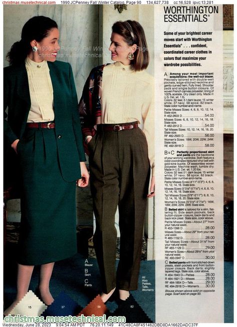 1990 JCPenney Fall Winter Catalog, Page 90 - Catalogs & Wishbooks 1990 Fashion Women, Coach Catalog, Karolina Zebrowska, Spiegel Catalog, Cotton Dresses Summer, Fashion Closet, 1990s Fashion, 1990's Fashion, 80s Fashion