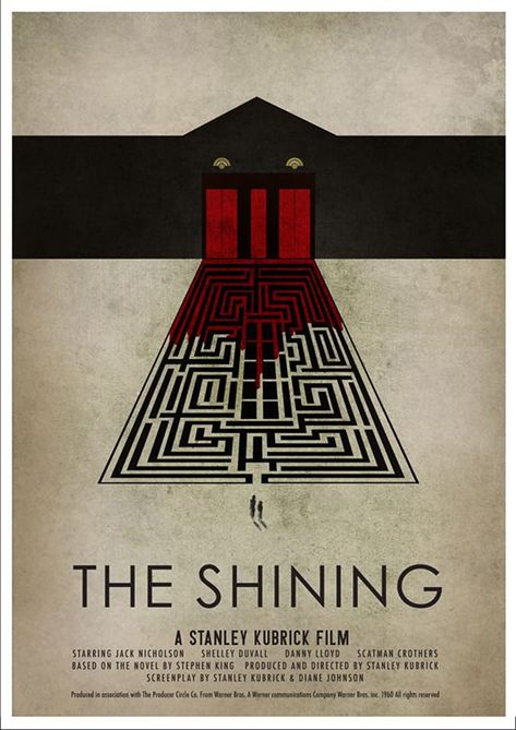 The Shining (1980) The Shining Movie, The Shining 1980, Stanley Kubrick, The Shining, Movie Poster, Red