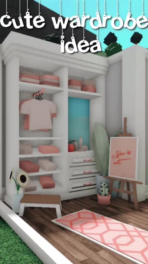 Preppy House, Blocksburg Room Ideas￼, Roblox Bloxburg House Ideas, House Decorating Ideas Apartments, Simple Bedroom Design, Tiny House Layout, Diy House Plans, Bloxburg House Ideas Layout, Bloxburg Room