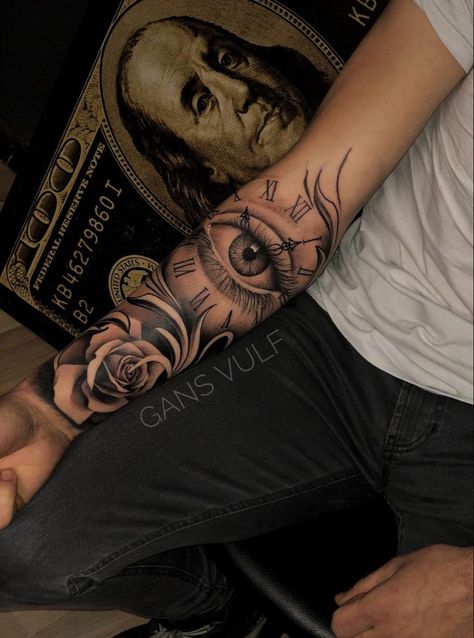 Shading For Tattoos Sleeve, Eye Tattoo For Men, Eye Tattoo On Arm, Alex Tattoo, Realistic Eye Tattoo, Stammestattoo Designs, Full Hand Tattoo, Half Sleeve Tattoos Forearm, Rose Tattoos For Men