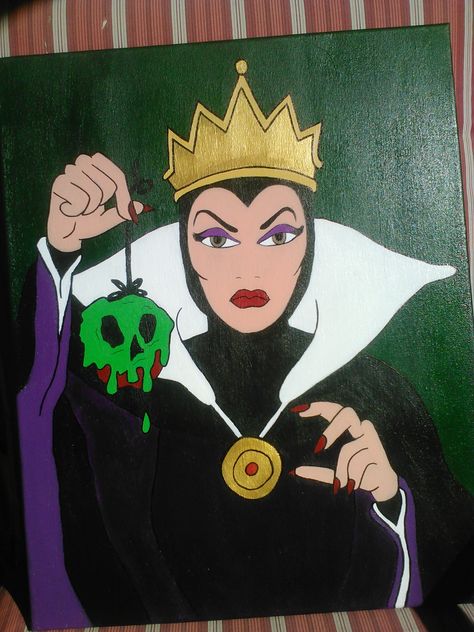 Evil Queen Painting, Evil Queen Pumpkin, Evil Queen Drawing, Disney Evil Queen, Queen Drawing, Amazing Pumpkin Carving, The Evil Queen, Mini Drawings, Evil Queen