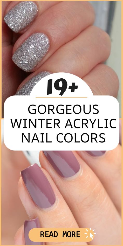 Enhance your winter look with stunning acrylic nail shades that will give your nails a sparkling touch, reminiscent of freshly fallen snow. From cool blues to deep burgundies, we offer a range of hues perfect for creating beautiful winter nail styles. Elevate your manicure game this season by opting for these glamorous winter acrylic colors that are sure to impress everyone. Let your nails be the standout accessory this winter! Bridesmaid Nails Winter, Cool Spring Nails, Chrome Nails Pale Skin, Nail Colour Trends 2024, Nail Color That Goes With Everything, Neutral Grey Nails, Matt Winter Nails, Neutral Dipped Nails, Dip N Duo Nail Colors