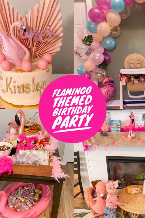 Flamingo 1st Birthday Party Girl, Flamingo First Birthday Party, Flamingo First Birthday, Themed 1st Birthday, Flamingo Birthday Party, Flamingo Birthday, 1st Birthday Party, Themed Birthday Party, Girl First Birthday