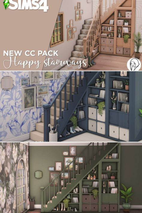 Sims 4 Custom Builds, Sims 4 Staircase, Interior Design Southern, Southern Interior Design, Sims 4 Builds, Southern Interior, Sims 4 Cheats, Sims 4 Challenges, Muebles Sims 4 Cc