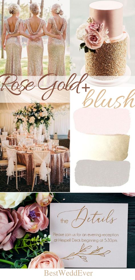 Rose Gold wedding Bluch wedding Wedding invitation Perfect way of telling your friends and family when, where, and perhaps even what to expect from your Wedding Day. The invitations are printed on premium quality cardstock paper. Dusty Rose And Gold Wedding Theme, Rose Gold Wedding Theme Color Schemes, Blush And Champagne Wedding Colors, Rose Gold And Champagne Wedding, Rose Gold Wedding Palette, Rose Gold Wedding Theme, Blush Wedding Ideas, Gold And Blush Wedding, Champagne Color Palette