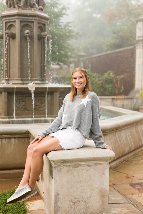 How To Study Physics, Autumn Morning, Foggy Morning, Senior Poses, Senior Photographers, Photo Location, Senior Photos, Garden Wall, Senior Portraits