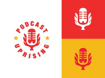 Podcast Uprising Logo by Gregory Grigoriou #Design Popular #Dribbble #shots Radio Station Logo Design Ideas, Podcast Inspiration, Logotype Inspiration, Podcast Advertising, Logo Examples, Logo Reference, Podcast Logo, Examples Of Logos, Podcast Cover