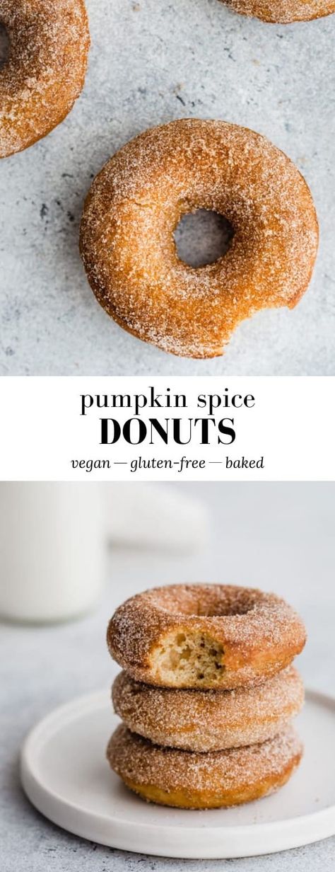 Vegan Pumpkin Spice, Pumpkin Spice Donut, Breakfast Board, Vegan Donuts, Breakfast Casseroles, Pecan Cake, Healthy Ingredients, Pumpkin Flavor, Vegan Pumpkin