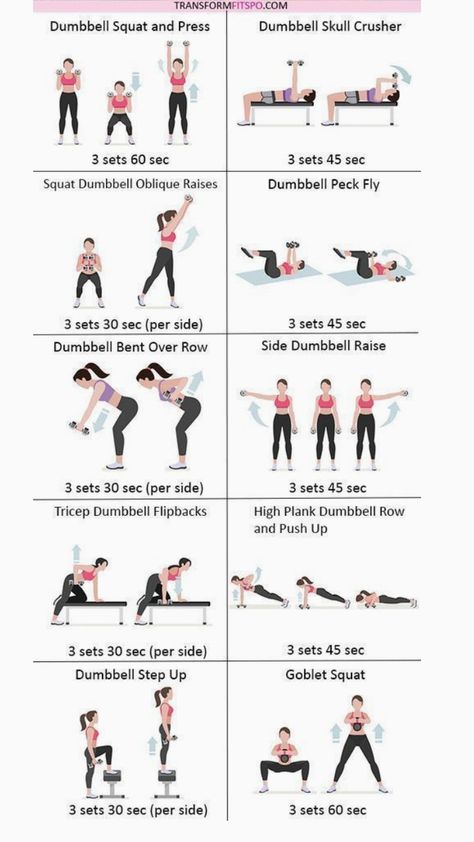 Full Body Workout Dumbell Exercises Full Body Strength Training, Gym Workout Plan For Women Dumbell, Lower Body Strength Workout Dumbbell, Strength Training At Home Dumbbell Exercises, Dumbbell Workout Women Beginner, Gym Workout Sets For Women, Home Bike Workout, Barbell Workout For Women Core, Dumbbell Workout For Core