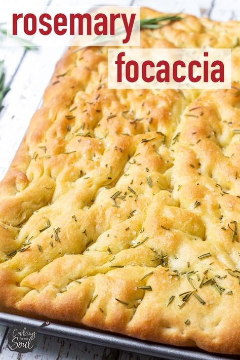 Italian Flat Bread, Italian Bread Recipe, Make Focaccia, Rosemary Focaccia Bread, Foccacia Bread, Rosemary Focaccia, Focaccia Bread Recipe, Focaccia Recipe, Best Bread Recipe